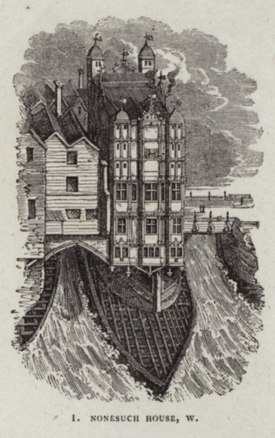 Nonesuch House op de Oude London Bridge door English School