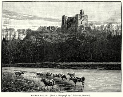 Kasteel Norham (gravure) door English School