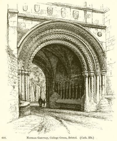 Normandische Poort, College Green, Bristol door English School