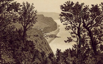 Noord-Devon: Clovelly vanaf de Hobby Drive door English School