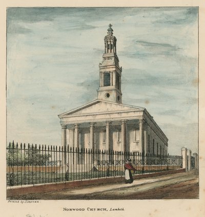 Norwood Kerk, Lambeth, Londen door English School