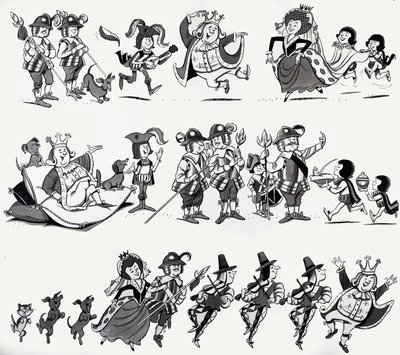 Illustraties van kinderrijmpjes door English School