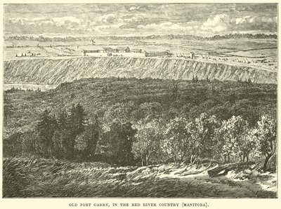 Oude Fort Garry, in het Red River-gebied, Manitoba door English School