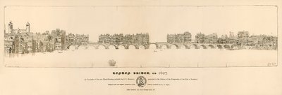 Oude London Bridge, 1627 door English School