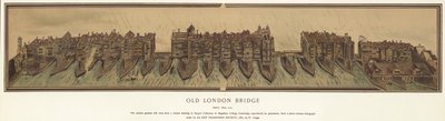 Oude London Bridge rond 1600 door English School