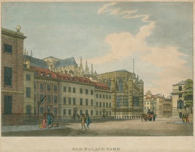 Oude Paleis Yard, Westminster Abbey, Londen door English School