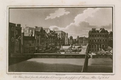 Oude Paleis Yard vanuit het zuiden door English School