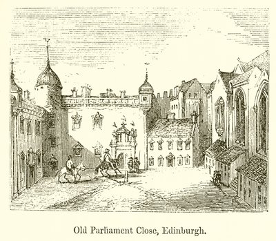 Oude Parliament Close, Edinburgh door English School