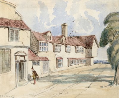 Old Pied Bull, Islington (achterkant) door English School
