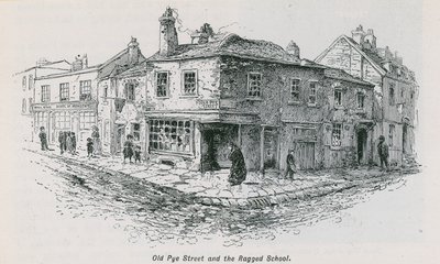 Oude Pye Street en de Ragged School door English School
