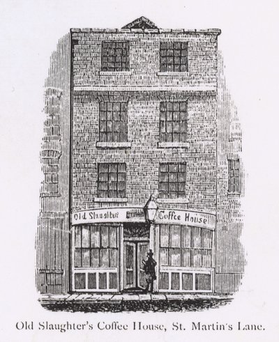 Old Slaughters Coffee House, St Martins Lane door English School
