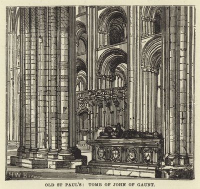 Oude St Pauls, Graf van John van Gaunt door English School