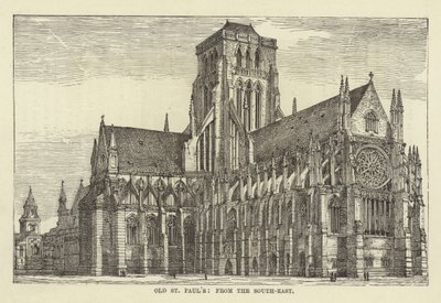 Oude St Pauls, vanaf het Zuidoosten door English School