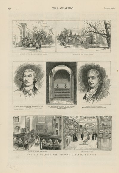 Oude college en schilderijgalerij in Dulwich door English School