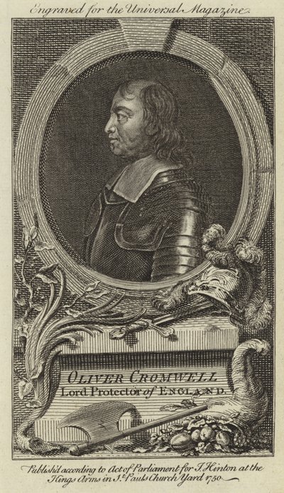 Oliver Cromwell, Lord Protector van Engeland door English School