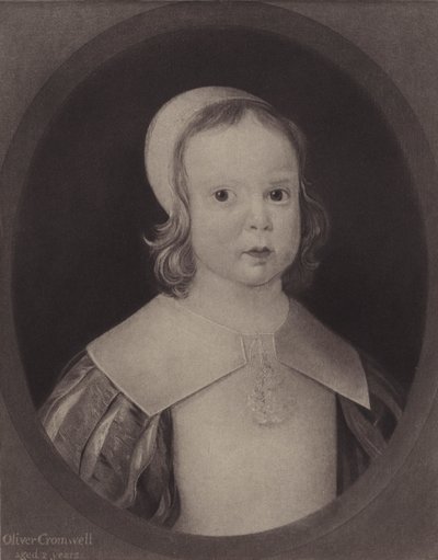 Oliver Cromwell, twee jaar oud door English School
