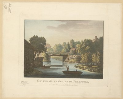 Op de rivier de Lee nabij Stratford door English School