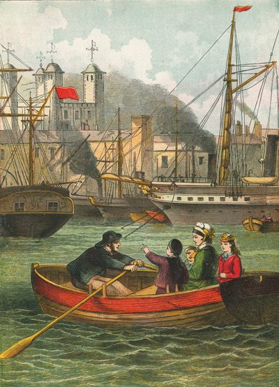 Op de Theems bij de Tower of London door English School