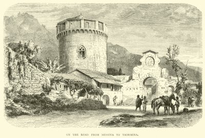 Op de weg van Messina naar Taormina door English School