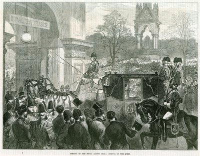 Opening van de Royal Albert Hall door koningin Victoria door English School