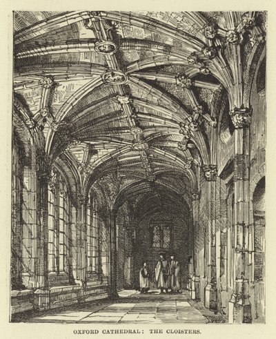 Oxford Kathedraal, kloosters door English School