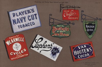 Pagina uit Jordans Enamelled Signs door English School