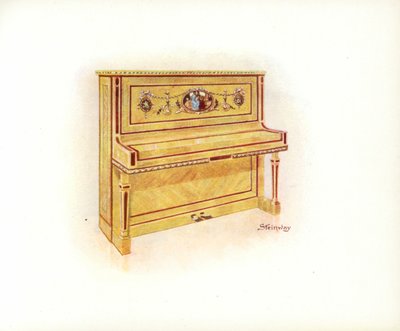 Pagina uit Steinway & Sons Kunstcatalogus door English School