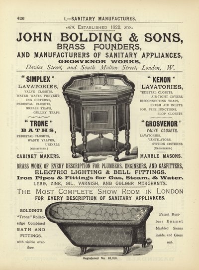 Pagina uit The Architects, Surveyors and Engineers Compendium 1892 door English School