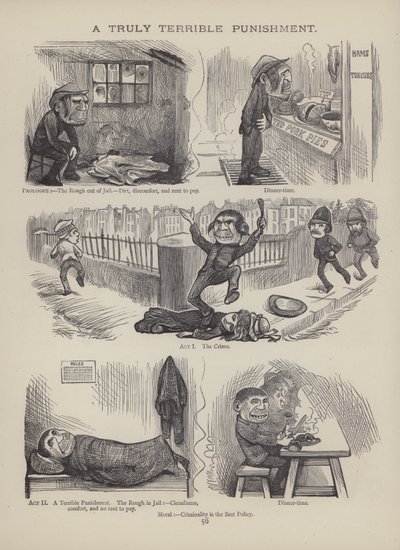 Pagina uit The British Working Man or One Who Does Not Believe In Him (gravure) door English School