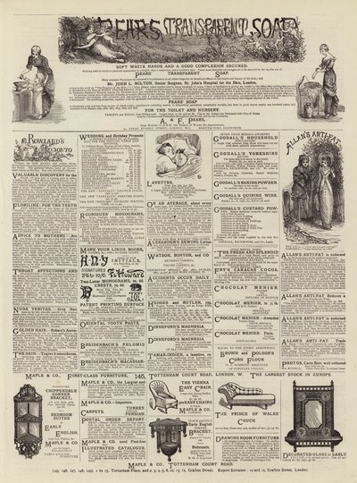 Pagina met advertenties door English School