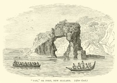 Pah, of fort, Nieuw-Zeeland, na Cook door English School