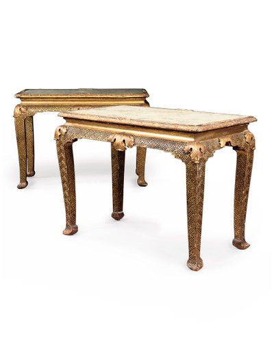 Paar George II pier tafels, ca. 1730-40 door English School