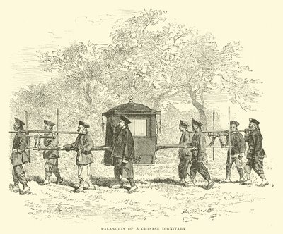 Palanquin van een Chinese dignitaris door English School