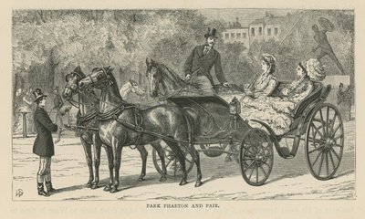 Park phaeton en paar door English School