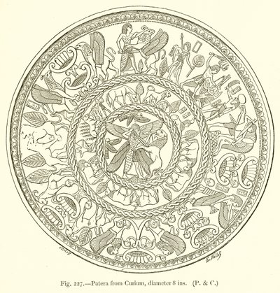 Patera uit Curium, diameter 8 inch door English School
