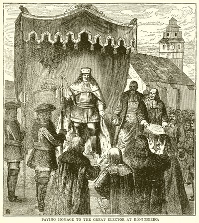 Eerbetoon aan de Grote Keurvorst in Koningsbergen door English School