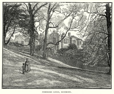 Pembroke Lodge, Richmond (gravure) door English School