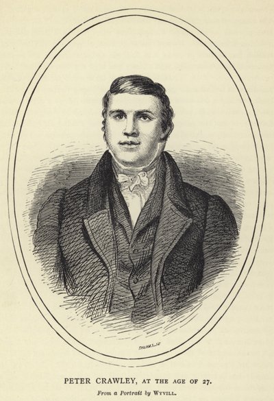 Peter Crawley, op 27-jarige leeftijd, van een portret door Wyvill door English School