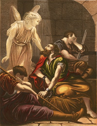 Petrus in de gevangenis door English School