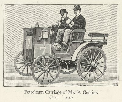 Petroleumwagen van de heer P Gautier door English School