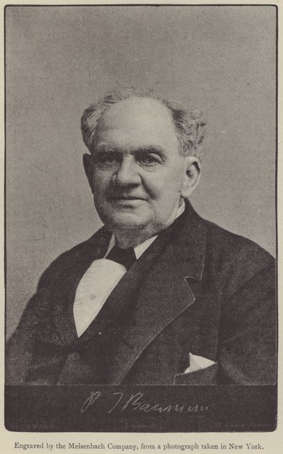Phineas Taylor Barnum (gravure) door English School