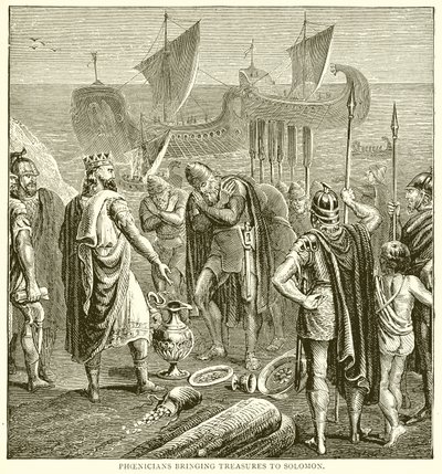 Feniciërs brengen schatten naar Salomo door English School