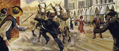Pierre Curie gleed uit terwijl hij de weg overstak en viel onder een paard en wagen door English School