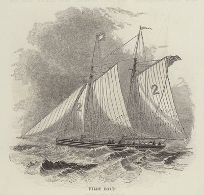 Loodsboot (gravure) door English School