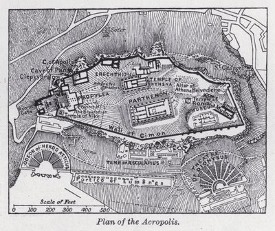 Plan van de Akropolis door English School
