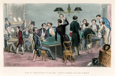 Spel in Crockfords Club, 1843; Graaf D