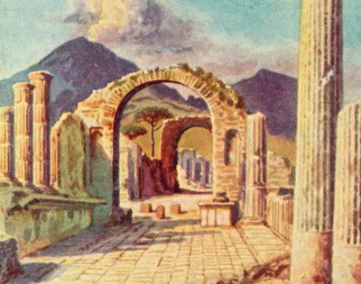 Pompeii, Uitzicht op de Vesuvius door English School