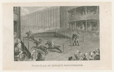 Pony Race in Astleys Amfitheater door English School