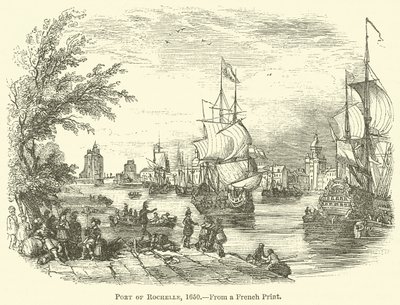 Haven van Rochelle, 1650 door English School
