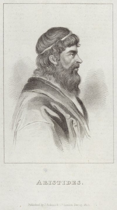 Portret van Aristides door English School